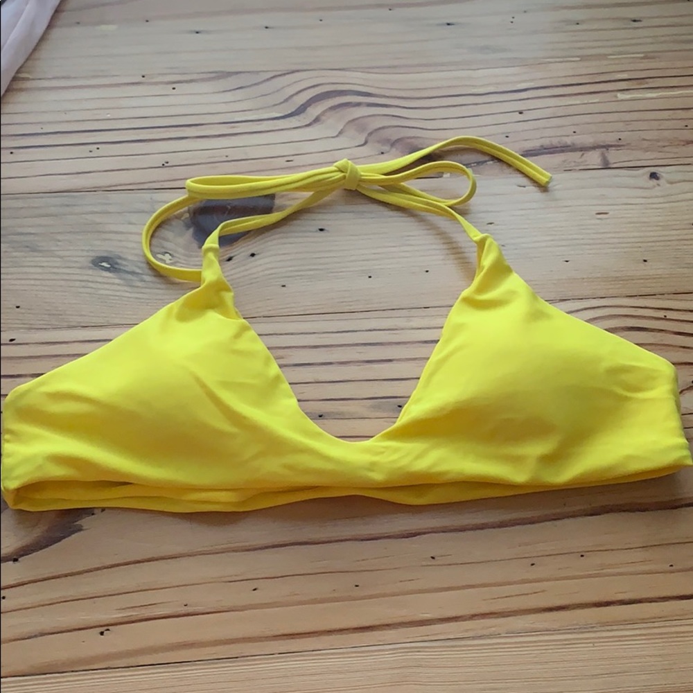 Yellow bikini top